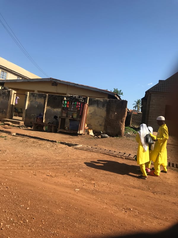 Daily life documented in Mandate Estate, Ilorin neighborhood