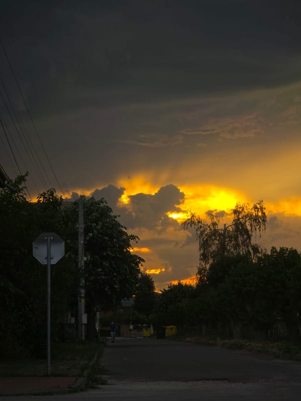 Evening moments captured in Septemvri: sunset, drive, blooming roses