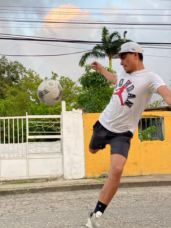 Evening Street Games Captured in Juan Griego Venezuela