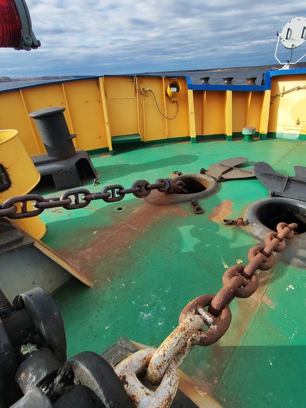 Routine port operations documented at Rybinsk harbor, Russia