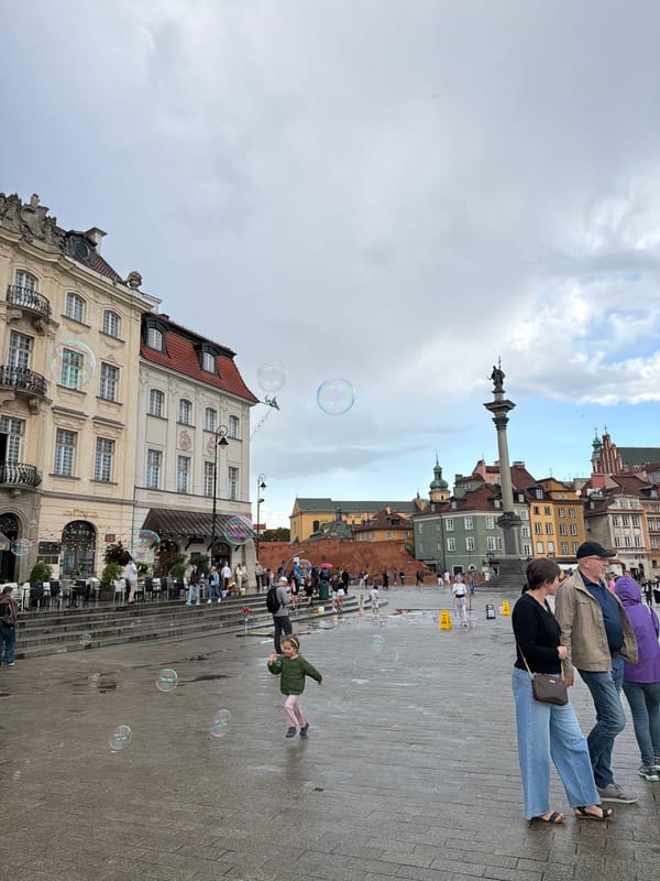 Afternoon snapshots across Warsaw's historic center