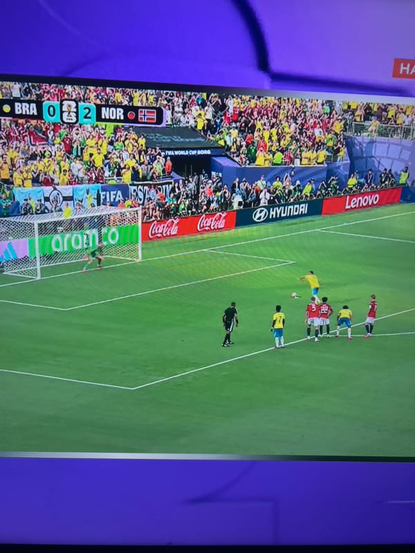 Watching the World Cup from a bedroom in Bulgaria