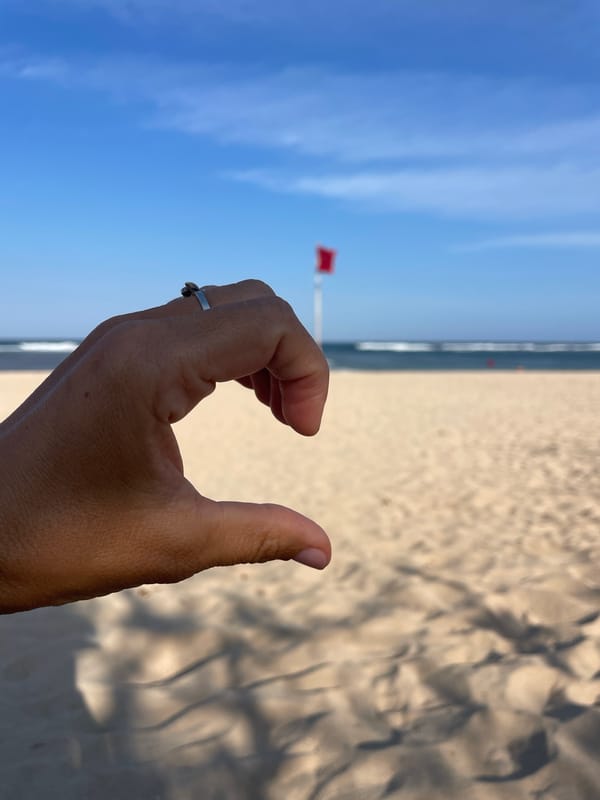 Lazy morning beach hangout in Kuta Selatan