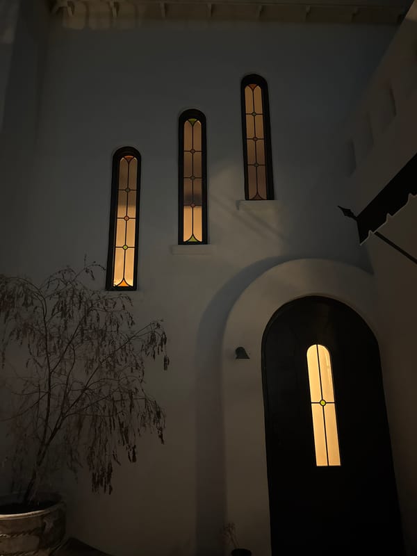 Lit windows observed on Los Angeles building at night