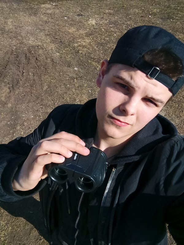 Young man documents time with German Shepherd puppy in rural Russia