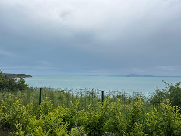 Cloudy Black Sea views captured from Burgas waterfront