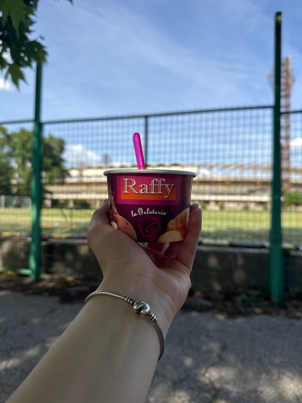 Afternoon ice cream stroll along Plovdiv waterfront captured in memories