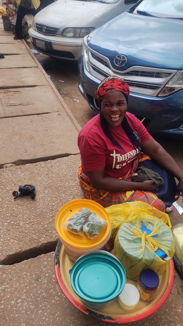 Street vendors conduct daily commerce across urban market areas
