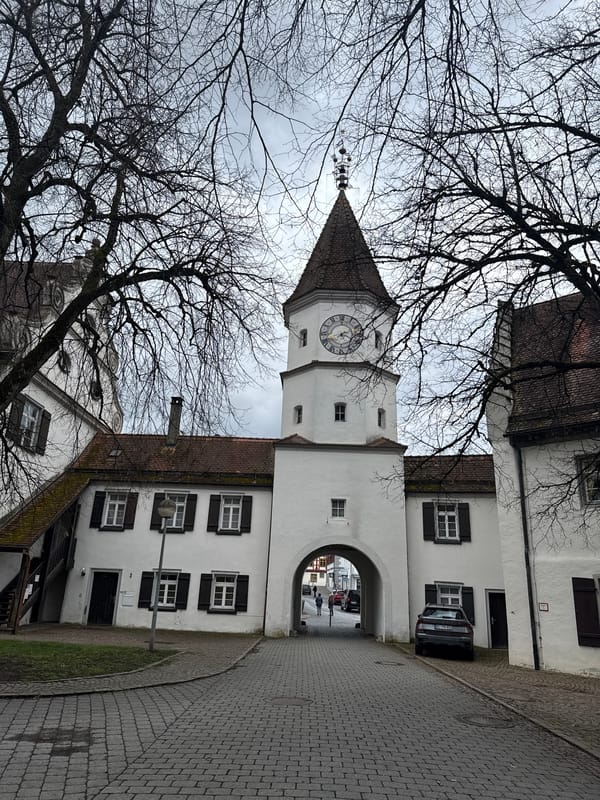 Tourist documents medieval and Baroque architecture in Bad Schussenried