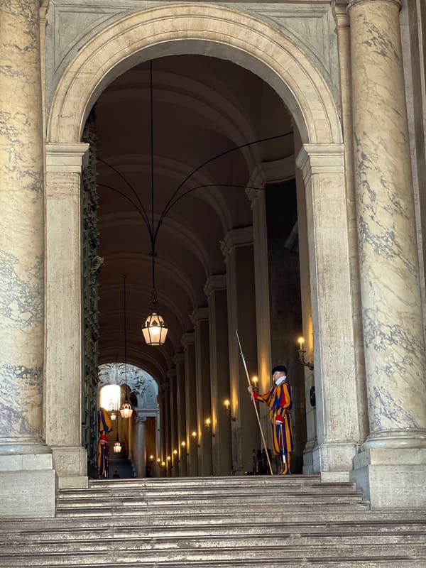 Tourist captures Vatican landmarks during afternoon visit