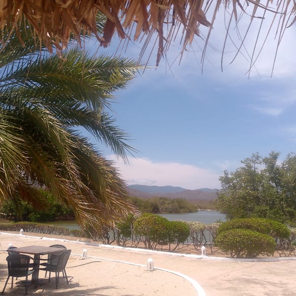 Beach resort activity documented in Pedro González, Venezuela