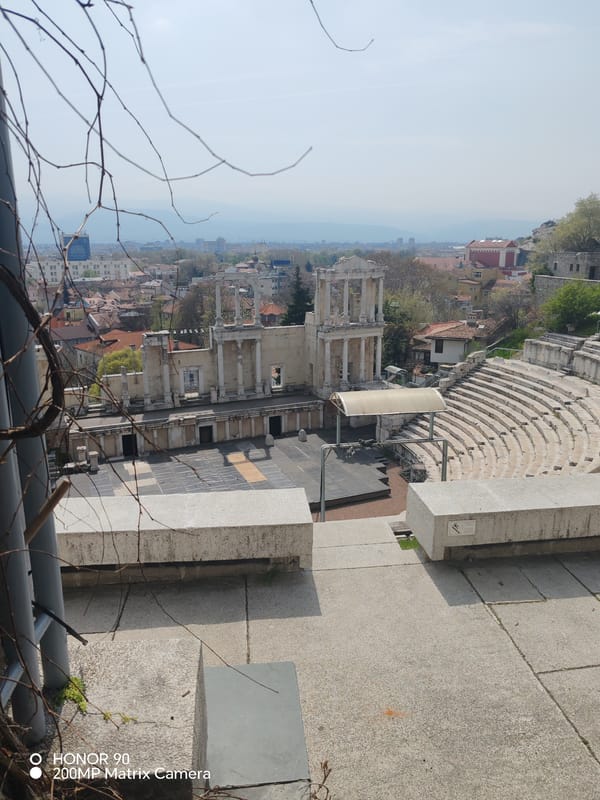 Morning scenes documented across central Plovdiv, Bulgaria