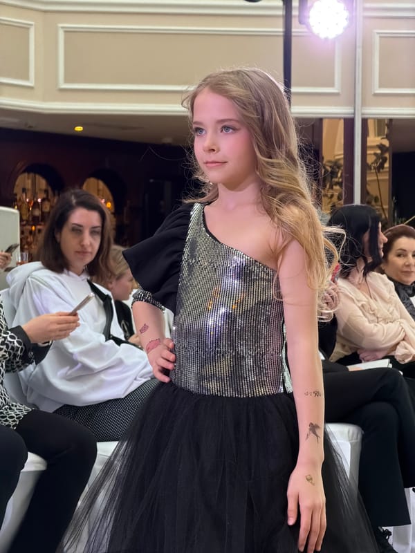 Fashion show features children's and women's wear in Saint Petersburg
