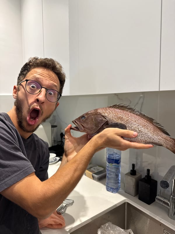Man displays fish, takes elevator selfie in Larnaca