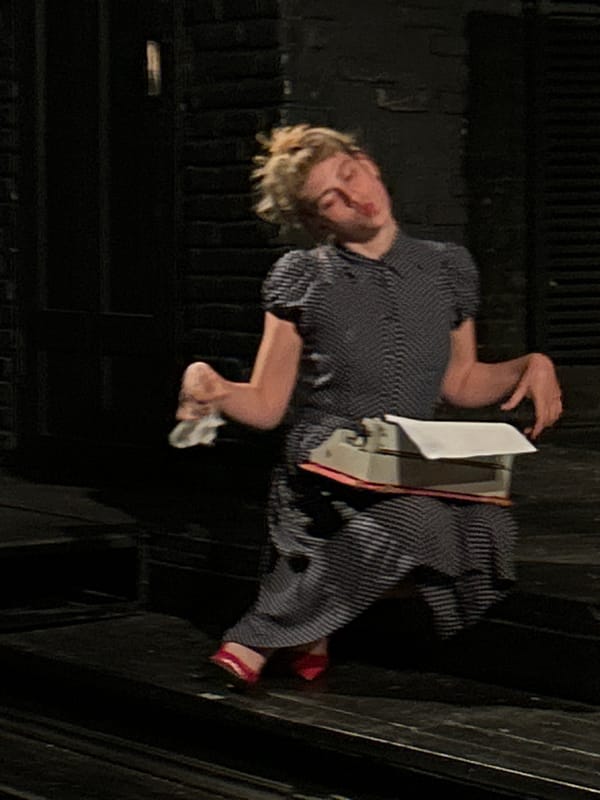 Stage performance with period costumes documented by witnesses