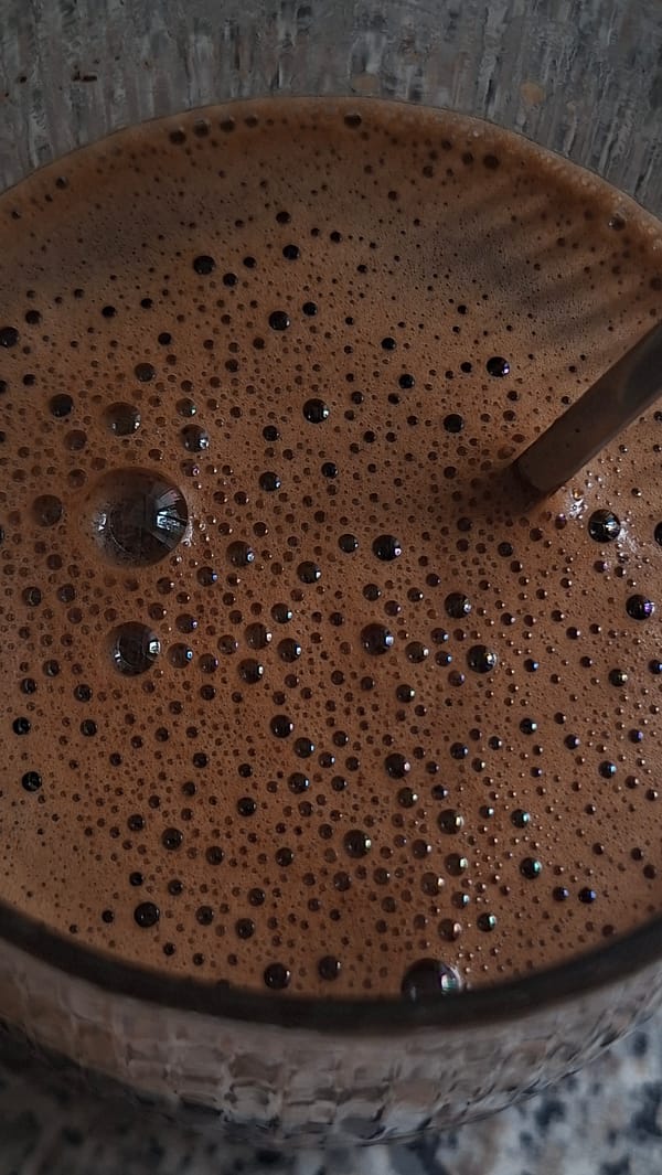 Morning coffee and chocolate snacks at home in Myadzyel