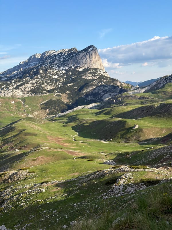 Mountain landscape documented in Grabovica, Montenegro region
