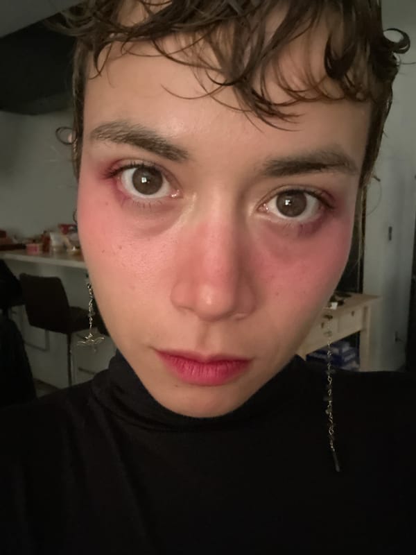 Portrait of flushed individual captured in Los Angeles