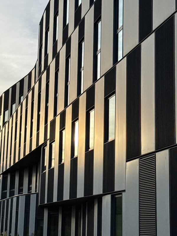 Vienna modern architecture photographed during evening hours