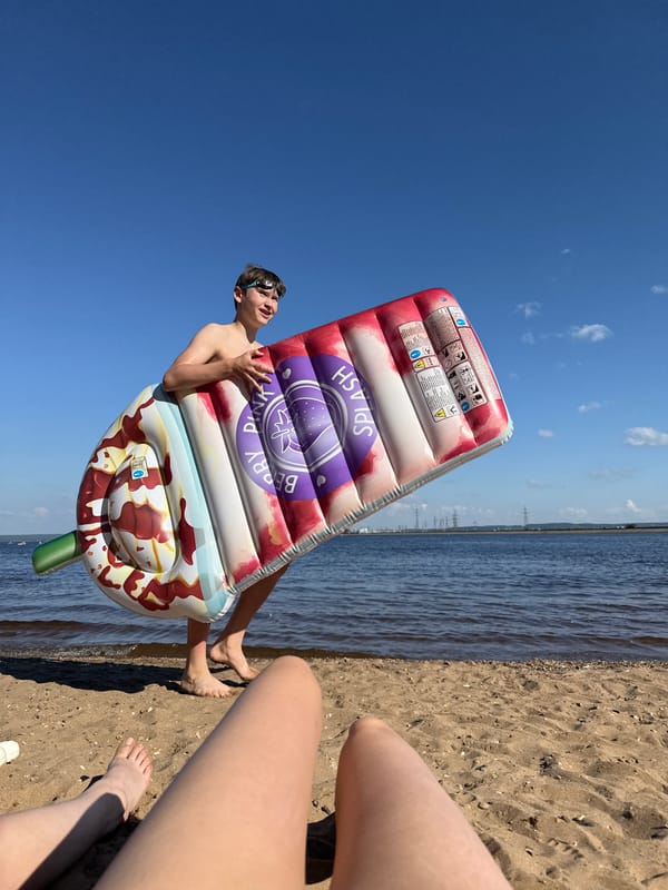 Lazy summer afternoon at a Russian beach, July 4th