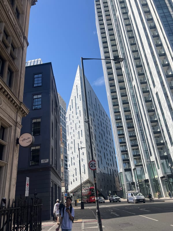 Sunny afternoon streets around the Barbican and Clerkenwell