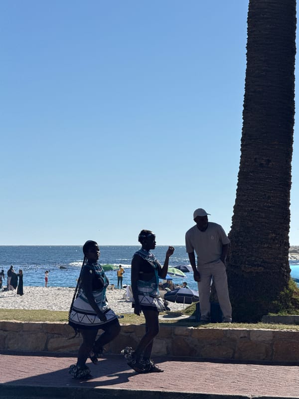 Traditional Xhosa cultural performance held along Cape Town coastline