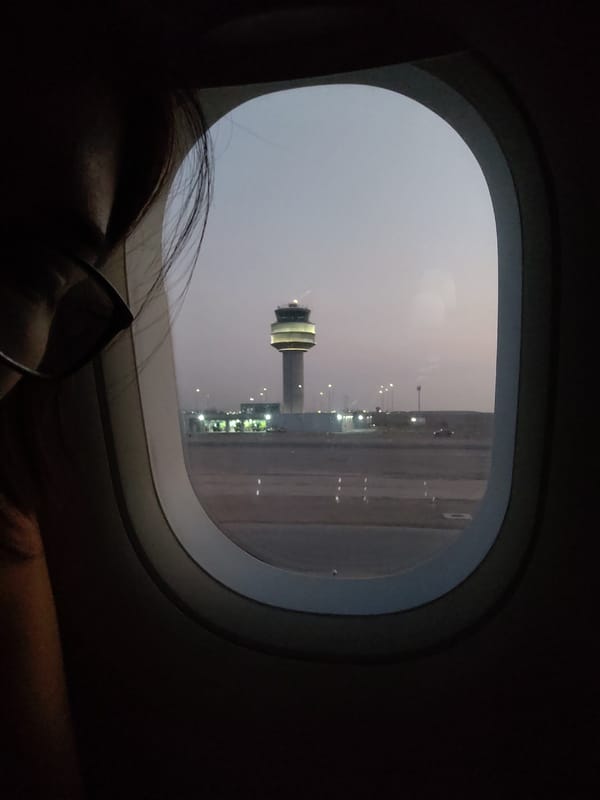 Evening arrival captured at Jorge Chávez International Airport, Peru