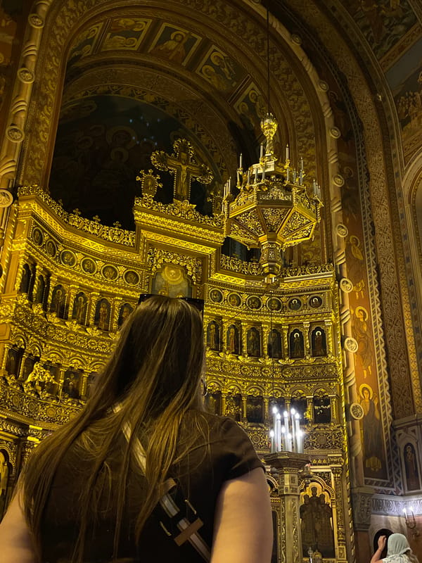 Morning stroll and Orthodox cathedral interior, Timișoara