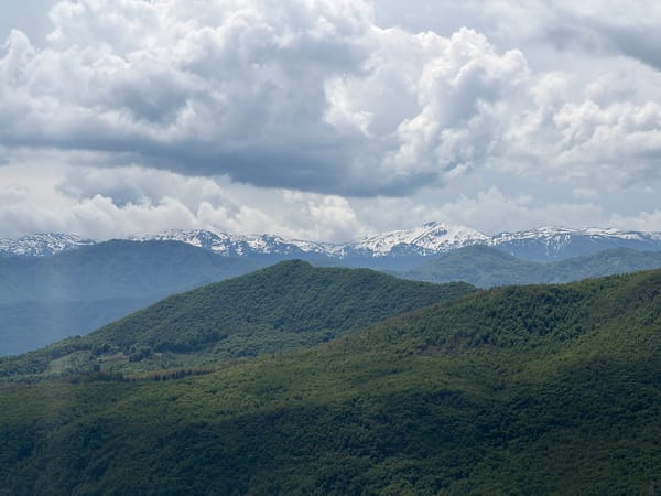 Panoramic mountain landscapes captured near Gmići, Bosnia and Herzegovina