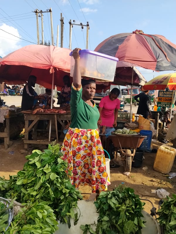 Ordinary market day unfolds in Umuode, Nigeria