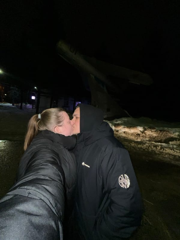 Nighttime visitors gather at Soviet fighter jet monument in Klin
