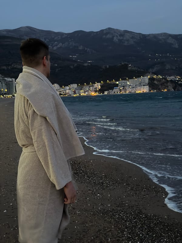 Woman documented during evening spa visit at Montenegro resort