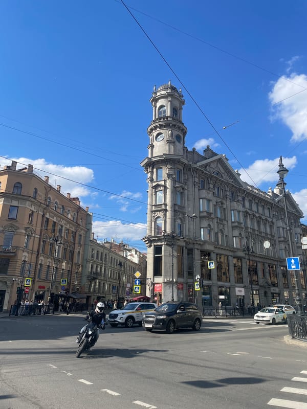 Afternoon exploration of Saint Petersburg's historic architecture and local dining