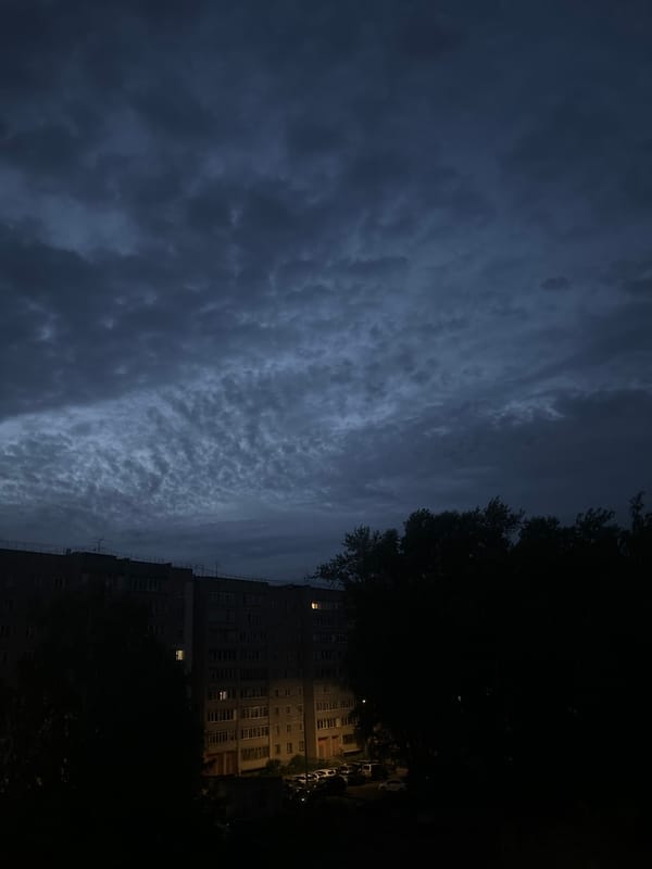 Kirov evening: cloudy skies, folk TV, and a casual get-together