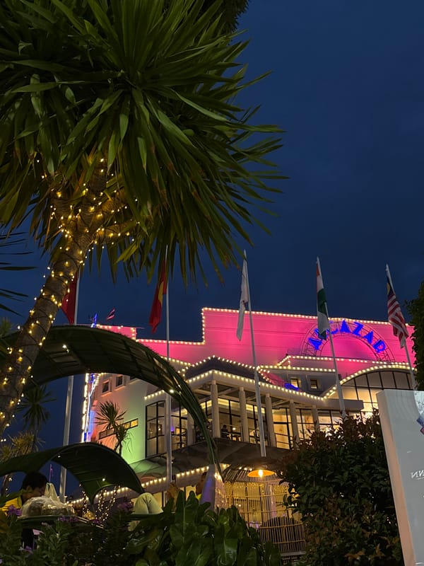 Pattaya nightlife strip and street-level convenience spots