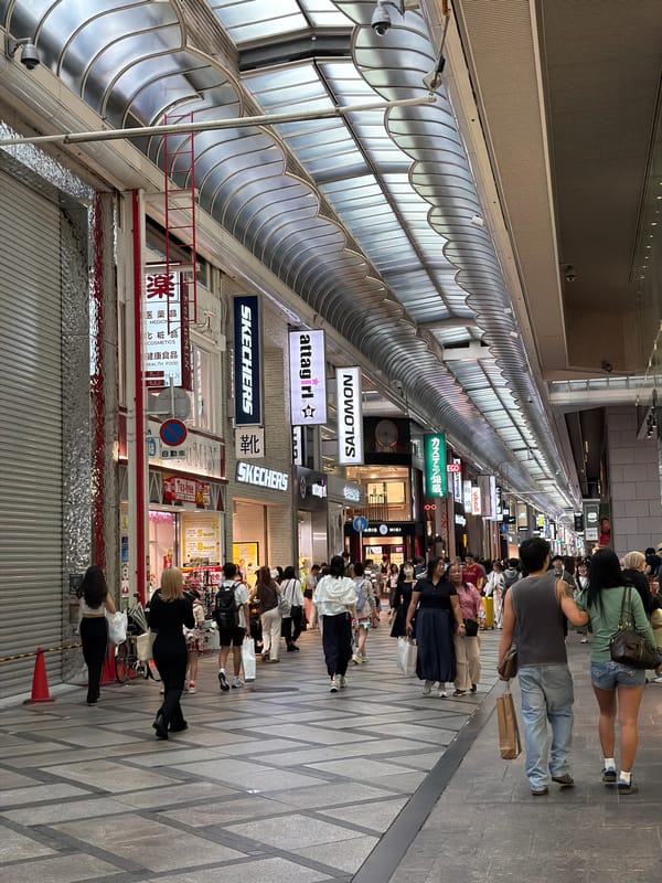 Morning shopping activity observed at Osaka retail stores