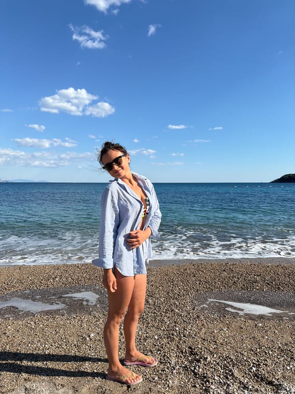 Mother, daughter enjoy afternoon beach outing in Montenegro