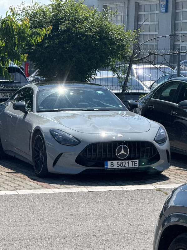 Mercedes-AMG spotted parked on sunny Varna street