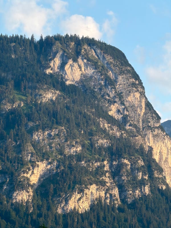 Alpine scenery around Garmisch-Partenkirchen at golden hour