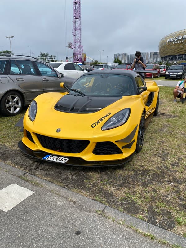 Classic and sports cars on show outside PGE Arena Gdańsk