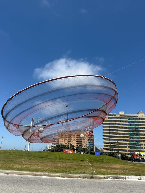 Daily life moments captured in Matosinhos: art installation, haircut