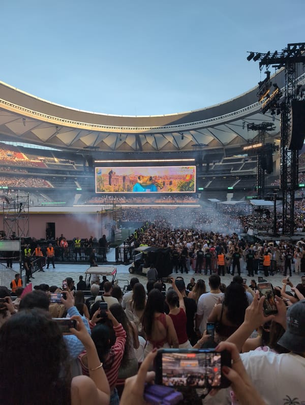 Large crowd gathers at Madrid's Civitas Metropolitano stadium