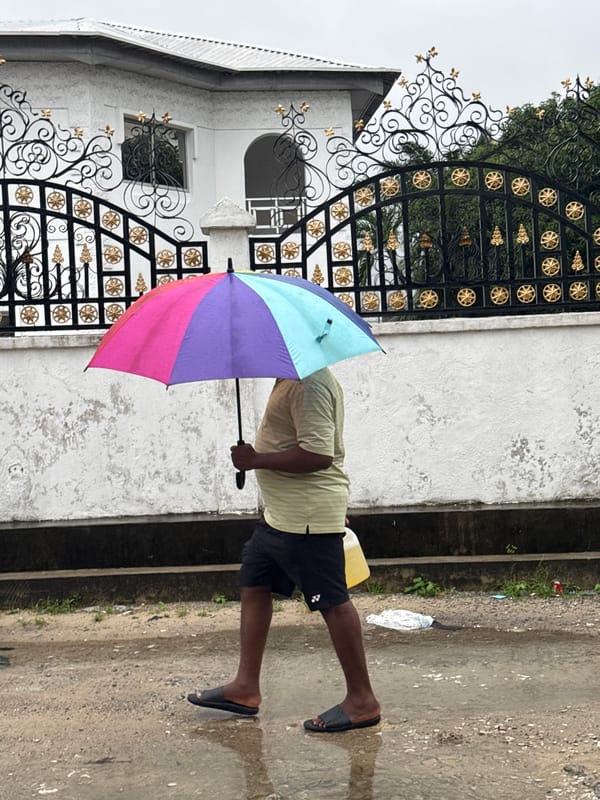 Morning cleanup activities observed in Ado, Nigeria after rainfall