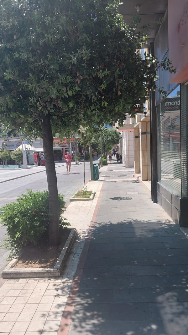 Morning stroll and chocolate bread in Aegio, Greece