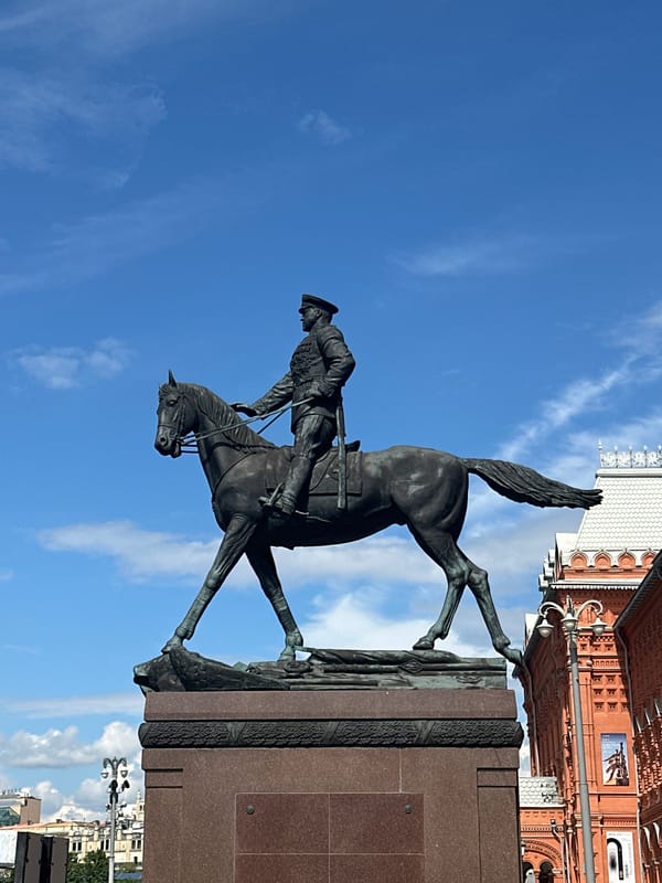 Red Square on a sunny afternoon, landmarks and all