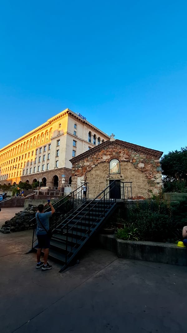 Golden hour walkthrough of Sofia's historic city center