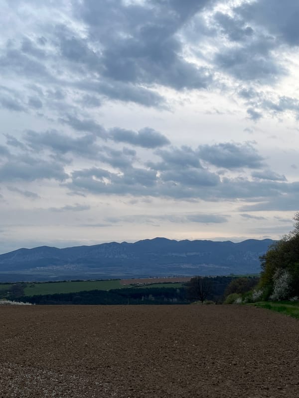 Drone spotted flying over agricultural fields in Bulgaria