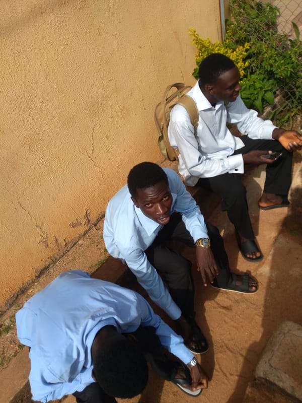 Daily life documented at institutional building complex