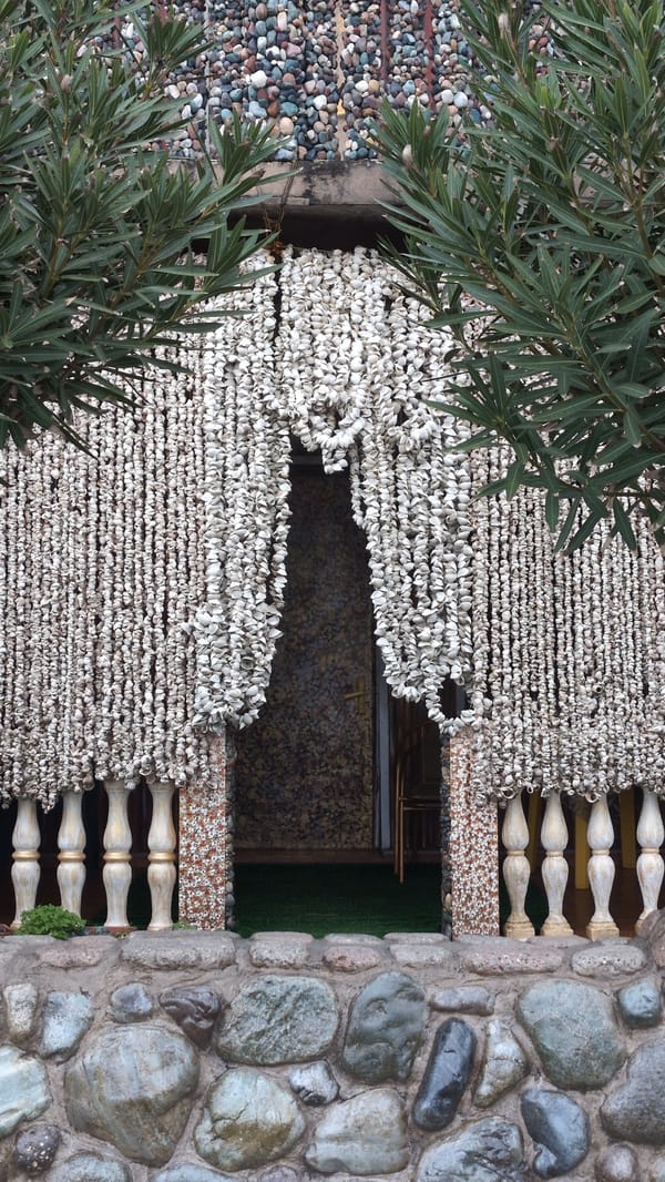 Dogs seen resting on walkways in Kobuleti, Georgia