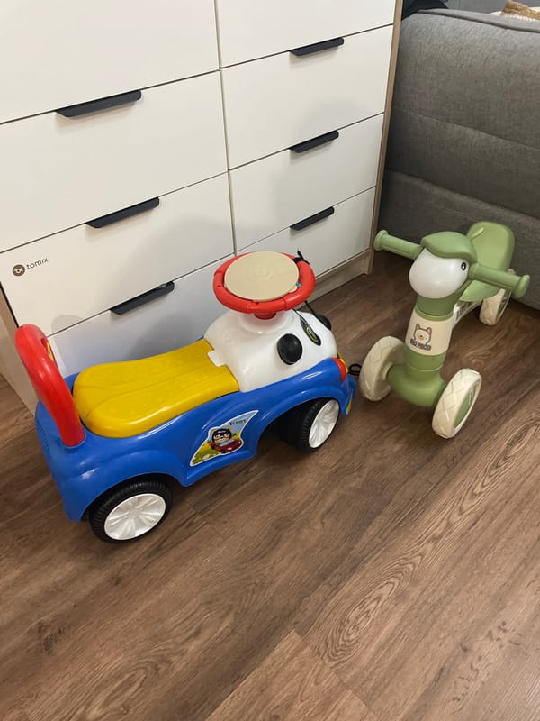 Inside a family apartment in Almaty, toys and home decor